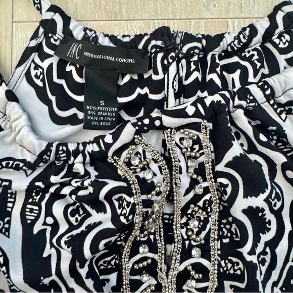 INC International Concepts Black and White Midi Dress - Picture 3 of 4